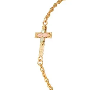 Black Hills Gold Cross Bracelet