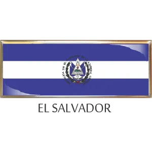 El Salvador  Metal Car Badge