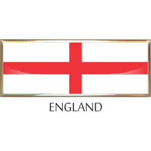 England  Metal Car Badge