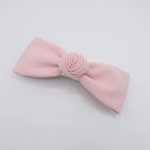 flower end hair bow, pastel hair bow for women