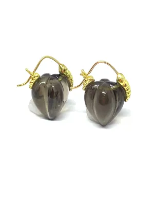 Gabrielle Sanchez Smoky Quartz Flyer Earrings