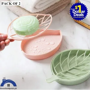 Leaf Shape Soap Dish New(Pack of 4)