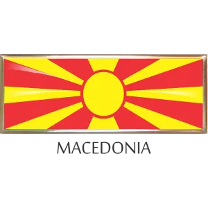 Macedonia  Metal Car Badge