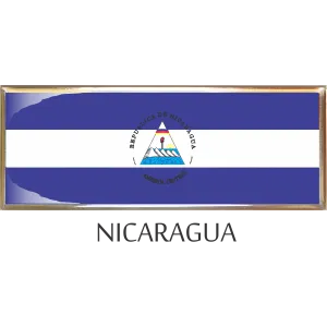 Nicaragua  Metal Car Badge