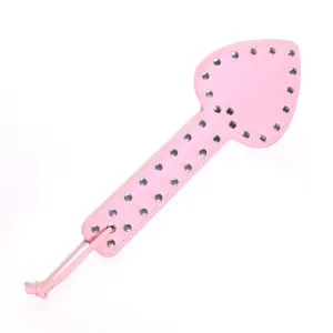 Spade Shaped Studded Spanking Paddle